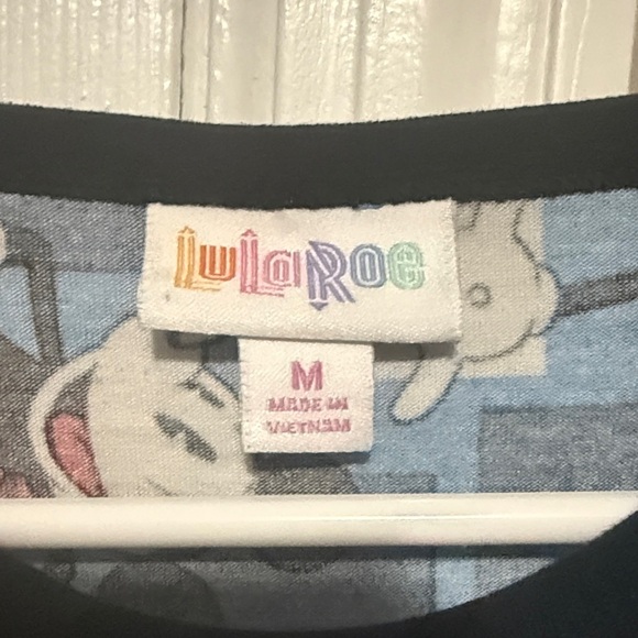 LuLaRoe Mickey Mouse 3/4 Sleeve Tee - Blue and Black Size Medium - Picture 2 of 4